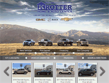 Tablet Screenshot of krotterauto.com
